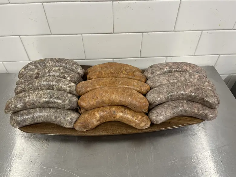 Rotating house sausage selections